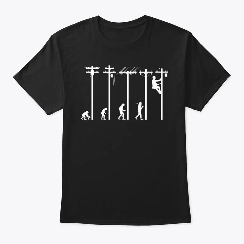 Evolution of Lineman Shirt - Funny